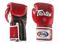 FAIRTEX Rękawice Bokserskie BGV5 Super Sparring Czerwono-Czarno-Białe