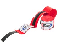 Owijki FAIRTEX Bandaże Bokserskie HW2 Czerwone 4,5m (elastyczne)