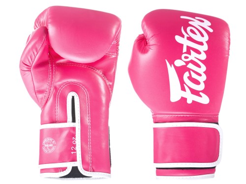 FAIRTEX Rękawice Bokserskie BGV14 Różowo-Białe