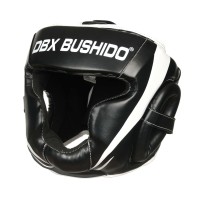 BUSHIDO Kask Bokserski Sparingowy Czarno-Biały