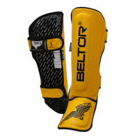 BELTOR Ochraniacze Piszczeli i Stopy Pro Żółte