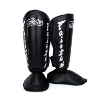 FAIRTEX Ochraniacze Piszczeli SP7 Twister Czarne (odpinana stopa)