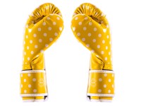 FAIRTEX Rękawice Bokserskie BGV14 Polka Dot Żółto-Białe