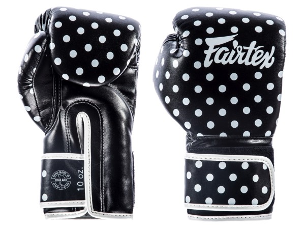 FAIRTEX Rękawice Bokserskie BGV14 Polka Dot Czarne