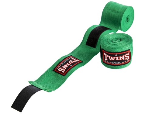 Owijki TWINS SPECIAL Bandaże Bokserskie CH-1 Zielone 5m (bawełniane)