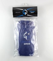 GROUND GAME Ochraniacze Piszczeli i Stopy Elastyczne z Rzepem Niebieskie