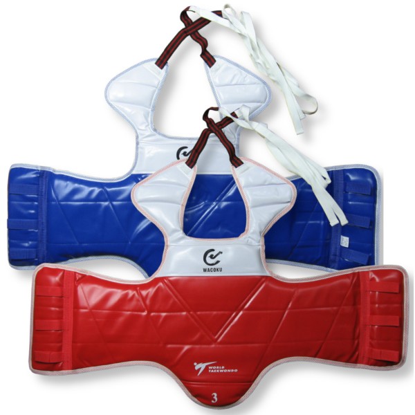 WACOKU Hogo Ochraniacz Tułowia do Karate / Taekwondo Dwustronny