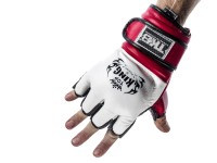 TOP KING Rękawice MMA TKGGE EXTREME Biało-Czerwono-Czarne