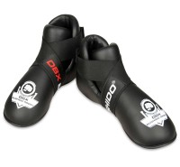 BUSHIDO Ochraniacze Stóp - Kopacze do Kickboxingu / Taekwondo ITF Czarne ARS-2054