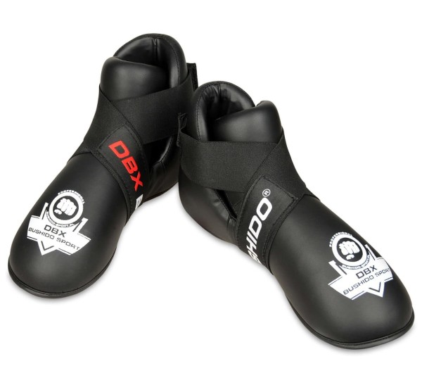 BUSHIDO Ochraniacze Stóp - Kopacze do Kickboxingu / Taekwondo ITF Czarne ARS-2054