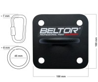 BELTOR Mocowanie Sufitowe 10 x 10cm Wzmocnione do 150kg