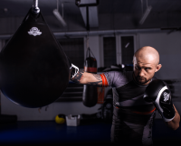 BUSHIDO Rękawice Bokserskie WRIST PROTECT 2 Czarno-Białe