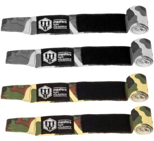 Owijki MASTERS Bandaże Bokserskie CAMO 4,5m (elastyczne)