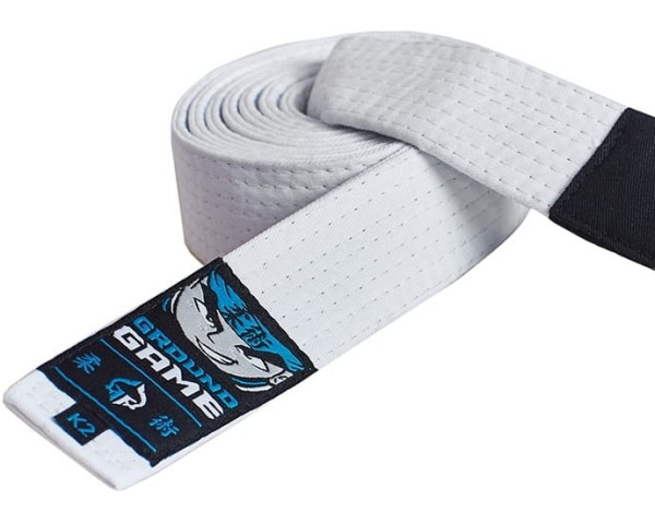 GROUND GAME Pas do BJJ Jiu Jitsu Biały Dziecięcy