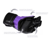 EVOLUTION Rękawice MMA Purple Fight