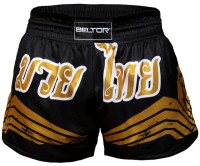 BELTOR Spodenki Muay Thai Czarne
