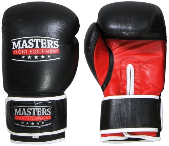 MASTERS Rękawice Bokserskie RBT-301 Czarno-Czerwone