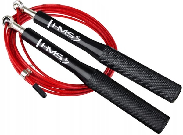 HMS Skakanka z Linką na Łożyskach SK52 Czarno-Czerwona