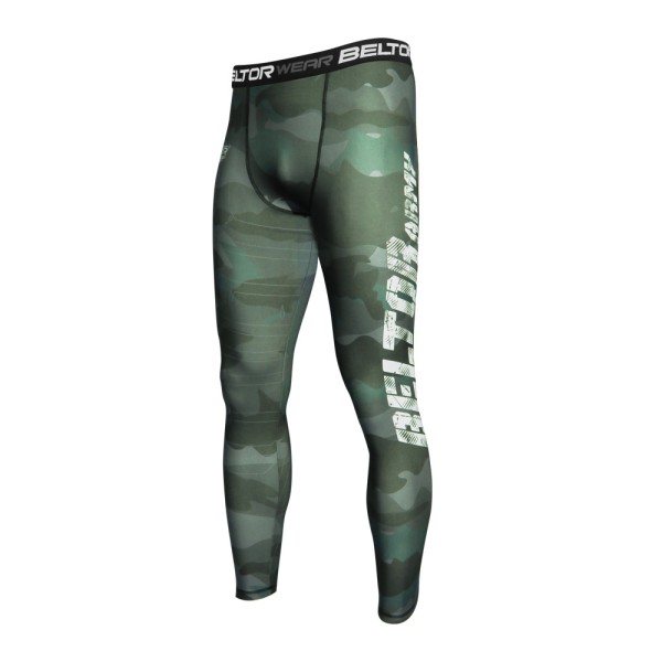 BELTOR Legginsy MMA Męskie Army