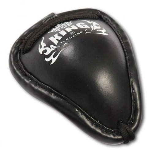 TOP KING Suspensor Ochraniacz Krocza Muay Thai Metalowy Czarny