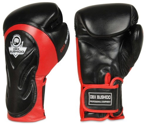 BUSHIDO Rękawice Bokserskie WRIST PROTECT 2 Czarno-Czerwone