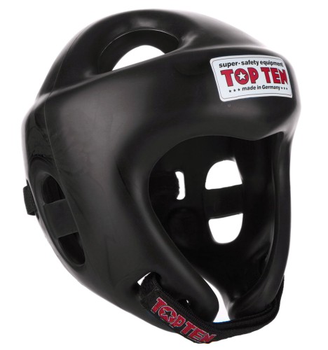 TOP TEN Kask Bokserski / Taekwondo Turniejowy KTT-1 COMPETITION FIGHT Czarny WAKO