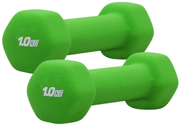 PLATINUM FITNESS Hantelki Żeliwne Pokryte Neoprenem 2x 1kg