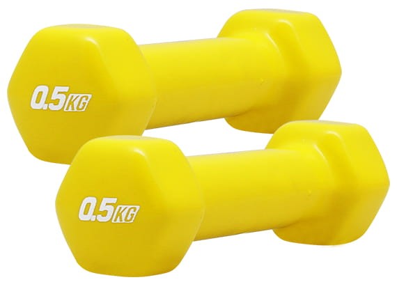 PLATINUM FITNESS Hantelki Żeliwne w Osłonie Winylowej 2x 0,5kg