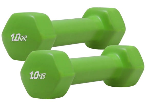 PLATINUM FITNESS Hantelki Żeliwne w Osłonie Winylowej 2x 1kg