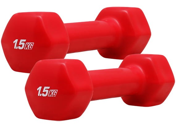 PLATINUM FITNESS Hantelki Żeliwne w Osłonie Winylowej 2x 1,5kg