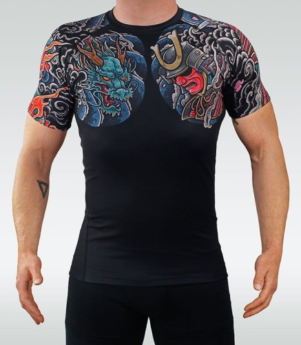 GROUND GAME Rashguard MMA Bushido 3.0 Krótki Rękaw