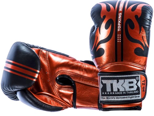 TOP KING Rękawice Bokserskie World Series Czarno-Miedziane