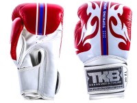TOP KING Rękawice Bokserskie World Series Biało-Czerwone