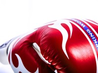 TOP KING Rękawice Bokserskie World Series Biało-Czerwone