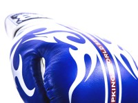 TOP KING Rękawice Bokserskie World Series Biało-Niebieskie