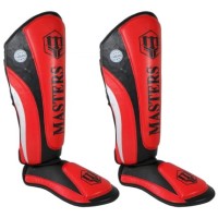 MASTERS Ochraniacze Piszczeli i Stopy NS-PU-FT Czerwone WAKO