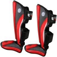 MASTERS Ochraniacze Piszczeli i Stopy NS-PU-FT Czerwone WAKO