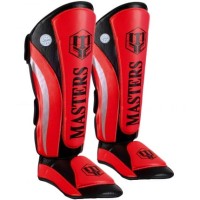 MASTERS Ochraniacze Piszczeli i Stopy NS-PU-FT Czerwone WAKO