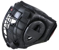 MASTERS Kask Karate / Krav Maga z Kratą Metalową KSS-4BPK Czarny