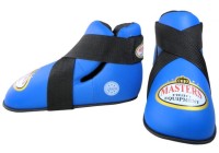 MASTERS Ochraniacze Stóp - Kopacze do Kickboxingu / Taekwondo ITF Niebieskie OSPU-1 WAKO