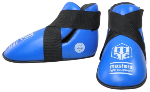 MASTERS Ochraniacze Stóp - Kopacze do Kickboxingu / Taekwondo ITF Niebieskie OSK-1 WAKO