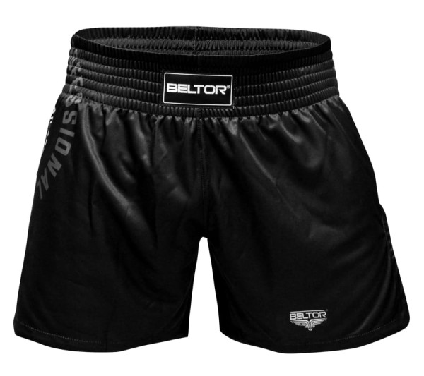 BELTOR Spodenki do Kickboxingu / Muay Thai Czarne