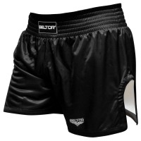 BELTOR Spodenki do Kickboxingu / Muay Thai Czarne