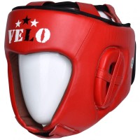 VELO Kask Bokserski Turniejowy AIBA / IBA Czerwony