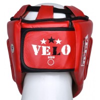 VELO Kask Bokserski Turniejowy AIBA / IBA Czerwony