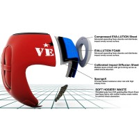 VELO Kask Bokserski Turniejowy AIBA / IBA Czerwony