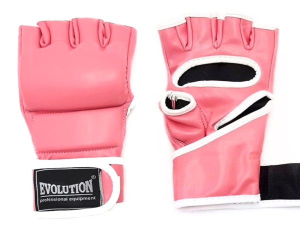 EVOLUTION Rękawice MMA Różowe