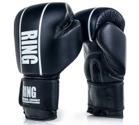 RING SPORT Rękawice Bokserskie COMPETITION Czarne