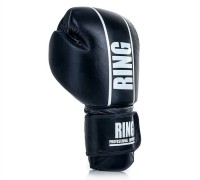RING SPORT Rękawice Bokserskie COMPETITION Czarne