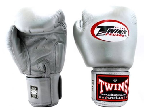 TWINS SPECIAL Rękawice Bokserskie BGVL-3 Srebrne